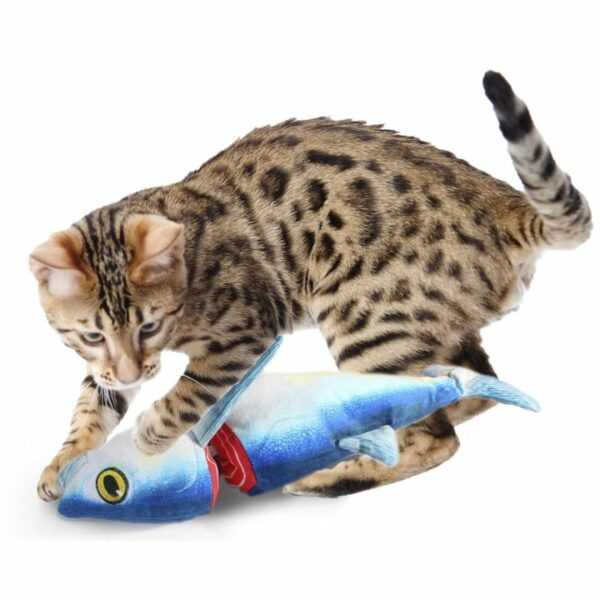 katzenspielzeug tunfisch mit catnip und raschelfolie ca 34 cm lang