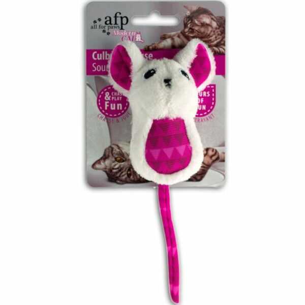 modern cat culbuto mouse katzenspielzeug rosa