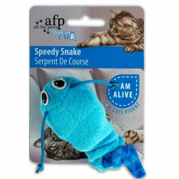 modern cat speedy snake katzenspielzeug blau