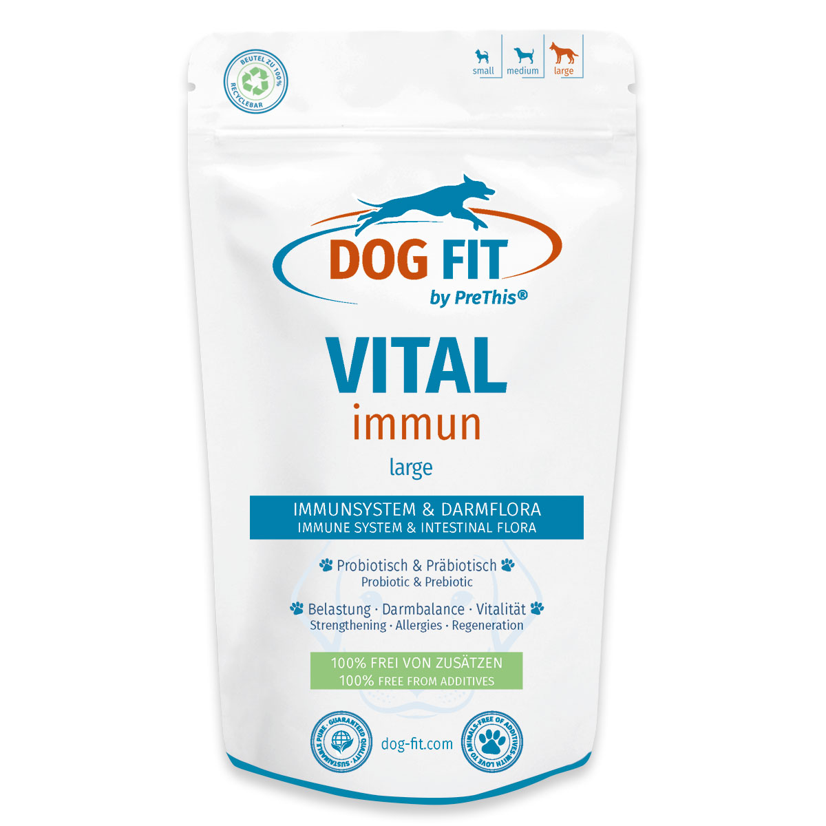 VITAL immun für Darm & Abwehrkräfte deines Hunde | DOG FIT by PreThis mit Pro- & Präbiotika | Vitamine, Colostrum, Propolis | medium 60 Kapseln 1 VITAL immun für Darm & Abwehrkräfte deines Hunde | DOG FIT by PreThis mit Pro- & Präbiotika | Vitamine, Colostrum, Propolis | medium 60 Kapseln