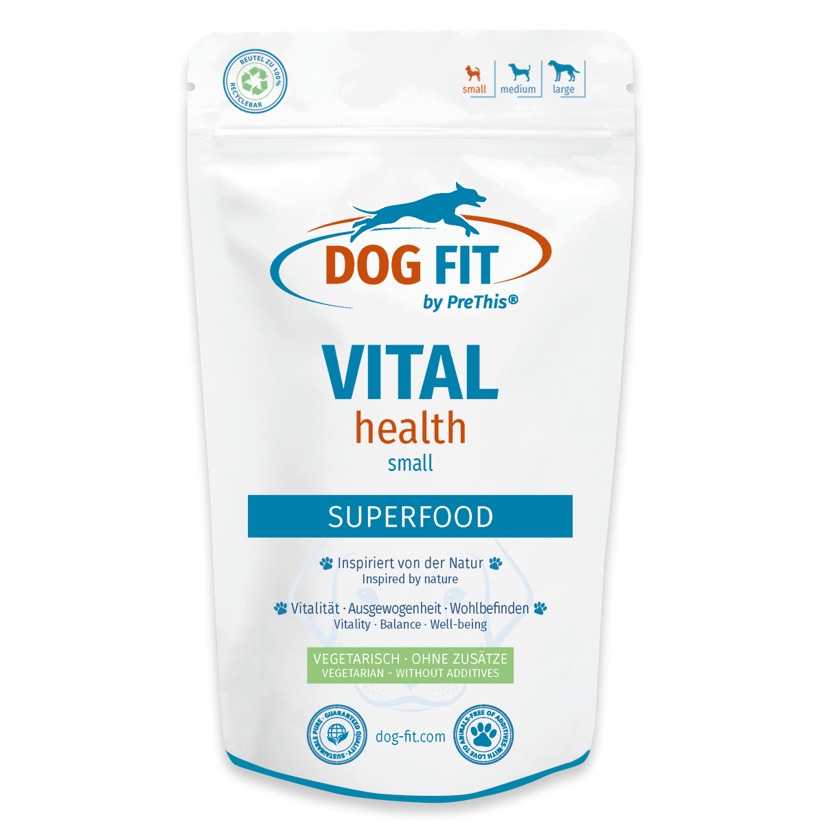 VITAL health Superfood-Ergänzung für Hunde | Mit Vitalpilzen, Ginseng & natürlichen Antioxidantien | Vegetarisch & ohne Zusätze | DOG FIT by PreThis® 120g 1 VITAL health Superfood-Ergänzung für Hunde | Mit Vitalpilzen, Ginseng & natürlichen Antioxidantien | Vegetarisch & ohne Zusätze | DOG FIT by PreThis® 120g