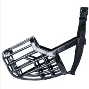 Kunststoff-Maulkorb Hundemaulkorb Größe 9 Länge 8,6 - 10,6 cm Umfang 36,5 cm Schwarz