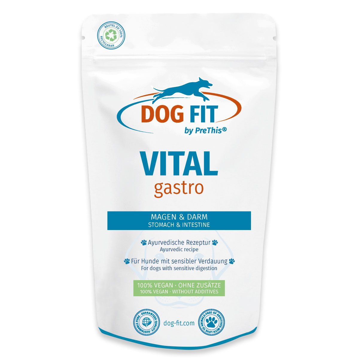 VITAL gastro für die Verdauung & normale Kotkonsistenz von Hunden | Vegan, präbiotisch, ohne Zusätze | DOG FIT by PreThis Magen & Darmpflege | 80g 1 VITAL gastro für die Verdauung & normale Kotkonsistenz von Hunden | Vegan, präbiotisch, ohne Zusätze | DOG FIT by PreThis Magen & Darmpflege | 80g