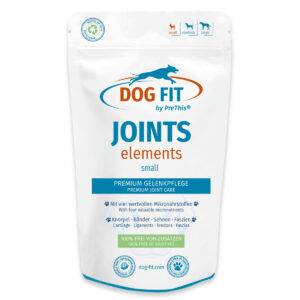JOINTS elements Gelenkmittel für Hunde | Natürliche Nährstoffe für gesunde Gelenke | DOG FIT by PreThis für kleine Hunde bis 10kg | Ohne Zusätze 60 Kapseln