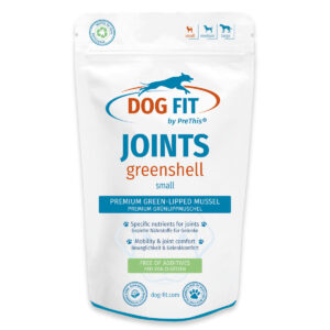 Grünlippmuschel für Hunde mit Kollagen & B-Vitamine | JOINTS greenshell Gelenke & Beweglichkeit | DOG FIT by PreThis | small < 10kg | 60 Kapseln