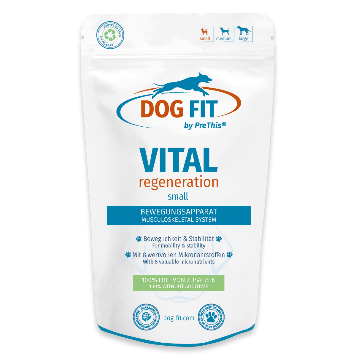 Bandscheiben & Rücken Kur für Hunde VITAL regeneration | Wirbel & Knorpel Pflege | Kollagen, L-Lysin, B5 & B7 | DOG FIT by PreThis bis 10 kg | 60 Kps. 1 Bandscheiben & Rücken Kur für Hunde VITAL regeneration | Wirbel & Knorpel Pflege | Kollagen, L-Lysin, B5 & B7 | DOG FIT by PreThis bis 10 kg | 60 Kps.